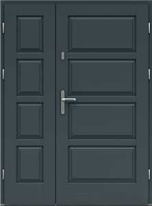 Входная деревянная дверь двухстворчатая - пятнадцатая модель Краутс